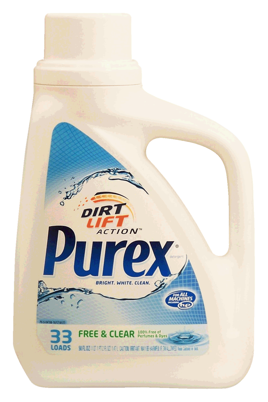 Purex Laundry Detergent Ultra Concentrate Free & Clear Liquid for all machines, 33 loads Full-Size Picture